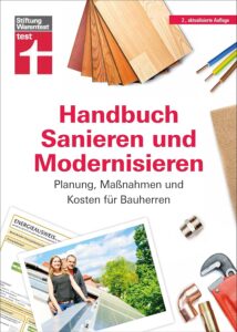 Mehr über den Artikel erfahren Handbuch Sanieren und Modernisieren: Praxiswissen zu Umbaumaßnahmen – Energieausweis, Finanzierung, Bauausführung und Abnahme: Planung, Maßnahmen und Kosten für Bauherren